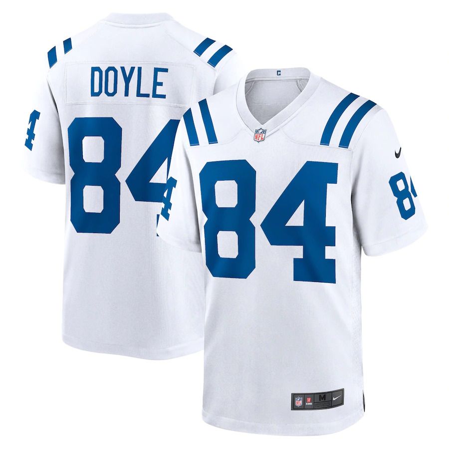 Men Indianapolis Colts #84 Jack Doyle Nike White Game NFL Jersey
